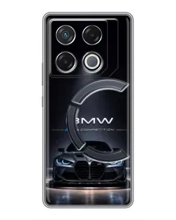Чохол для Infinix GT 20 Pro з картинкою «BMW крізь нічне місто»