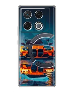 Чохол для Infinix GT 20 Pro з картинкою «BMW — золота емблема»