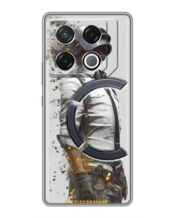Чехол для Infinix GT 20 Pro с картинкой «PUBG — боец в пыли»