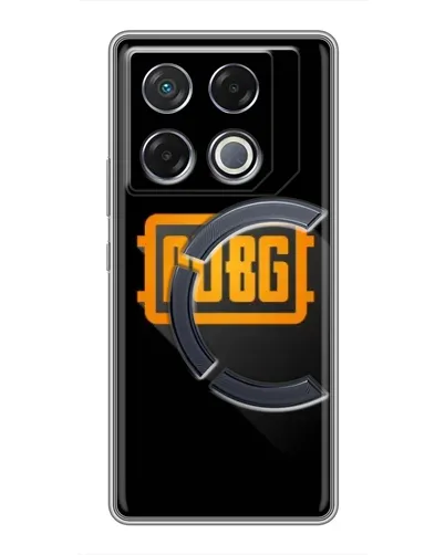 Чехол для Infinix GT 20 Pro с картинкой «PUBG — рамка лого» Чехол для Infinix GT 20 Pro с картинкой «PUBG — рамка лого»