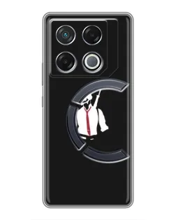 Чехол для Infinix GT 20 Pro с картинкой «PUBG — силуэт воина»