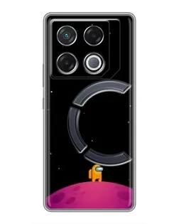 Чохол для Infinix GT 20 Pro з картинкою «Самотній герой на планеті» Чохол для Infinix GT 20 Pro з картинкою «Самотній герой на планеті»