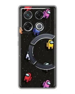 Чохол для Infinix GT 20 Pro з картинкою «Космічний патерн Among Us» Чохол для Infinix GT 20 Pro з картинкою «Космічний патерн Among Us»