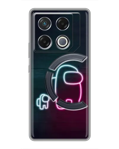 Чехол для Infinix GT 20 Pro с картинкой «Among Us неон-арт» Чехол для Infinix GT 20 Pro с картинкой «Among Us неон-арт»