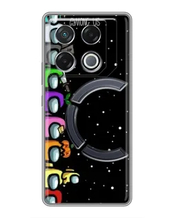 Чехол для Infinix GT 20 Pro с картинкой «Команда Among Us»