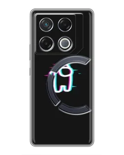 Чехол для Infinix GT 20 Pro с картинкой «Among Us неон»