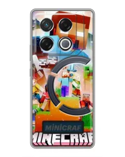 Чохол для Infinix GT 20 Pro з картинкою «Minecraft герої гри» Чохол для Infinix GT 20 Pro з картинкою «Minecraft герої гри»