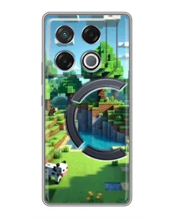 Чехол для Infinix GT 20 Pro с картинкой «Minecraft летний день»