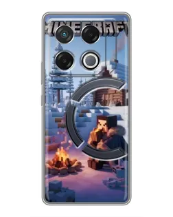 Чехол для Infinix GT 20 Pro с картинкой «Зимний Minecraft»