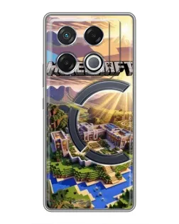 Чехол для Infinix GT 20 Pro с картинкой «Minecraft панорама»