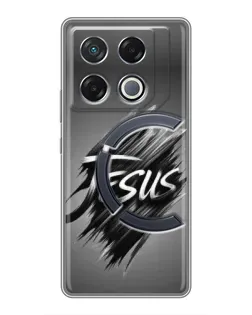 Чехол для Infinix GT 20 Pro с картинкой «Надпись Jesus Graffiti»