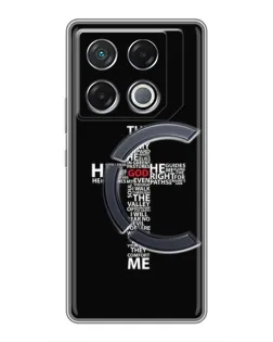 Чохол для Infinix GT 20 Pro з картинкою «Текстовий хрест»