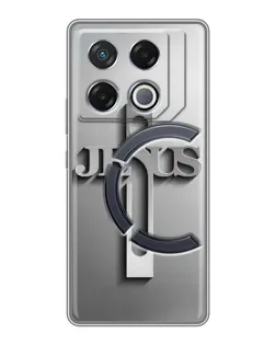 Чохол для Infinix GT 20 Pro з картинкою «Металевий хрест Jesus»