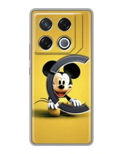 Чехол для Infinix GT 20 Pro с картинкой «Микки на желтом»