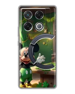 Чехол для Infinix GT 20 Pro с картинкой «Микки в мастерской»