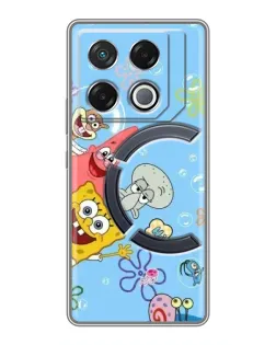 Чехол для Infinix GT 20 Pro с картинкой «Веселые пузырьки»