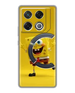 Чехол для Infinix GT 20 Pro с картинкой «Позитивный Губка Боб»