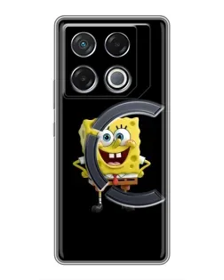 Чехол для Infinix GT 20 Pro с картинкой «Классический Губка Боб»