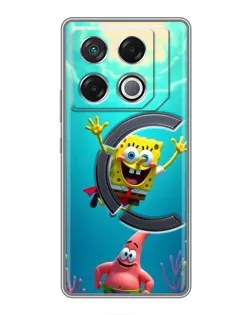 Чохол для Infinix GT 20 Pro з картинкою «Спанч Боб під водою»