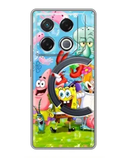 Чохол для Infinix GT 20 Pro з картинкою «Губка Боб та друзі»