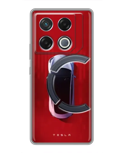 Чехол для Infinix GT 20 Pro с картинкой «Tesla Top View» Чехол для Infinix GT 20 Pro с картинкой «Tesla Top View»