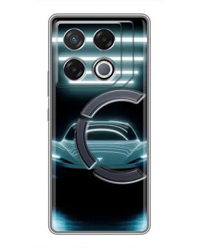 Чехол для Infinix GT 20 Pro с картинкой «Tesla в неоне» Чехол для Infinix GT 20 Pro с картинкой «Tesla в неоне»