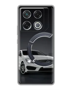 Чехол для Infinix GT 20 Pro с картинкой «Mercedes AMG GT Silver»