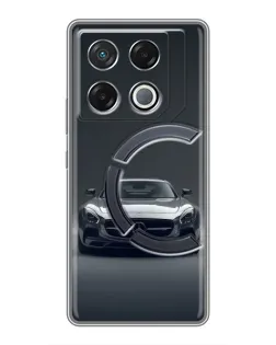 Чехол для Infinix GT 20 Pro с картинкой «Mercedes на черном»