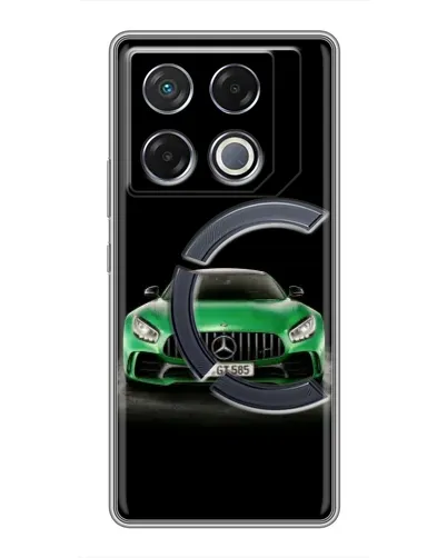 Чехол для Infinix GT 20 Pro с картинкой «Mercedes — неоновый лого» Чехол для Infinix GT 20 Pro с картинкой «Mercedes — неоновый лого»