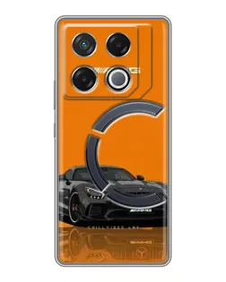 Чехол для Infinix GT 20 Pro с картинкой «Оранжевый Mercedes AMG»