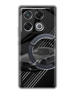 Чехол для Infinix GT 20 Pro с картинкой «Mercedes AMG — графика»