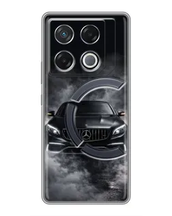 Чехол для Infinix GT 20 Pro с картинкой «Mercedes в дыму»