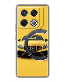 Чехол для Infinix GT 20 Pro с картинкой «Желтый Mercedes GT»