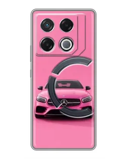 Чохол для Infinix GT 20 Pro з картинкою «Рожевий Mercedes AMG» Чохол для Infinix GT 20 Pro з картинкою «Рожевий Mercedes AMG»