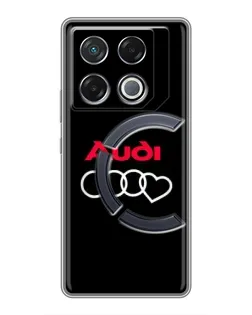 Чехол для Infinix GT 20 Pro с картинкой «Логотип Audi Heart»