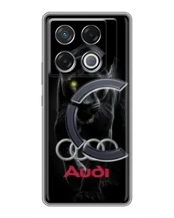 Чехол для Infinix GT 20 Pro с картинкой «Пантера и Audi»