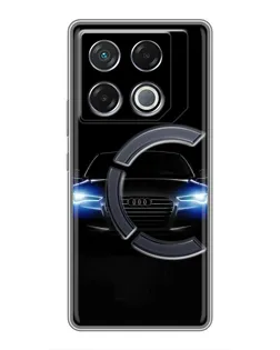 Чехол для Infinix GT 20 Pro с картинкой «Audi в неоне»