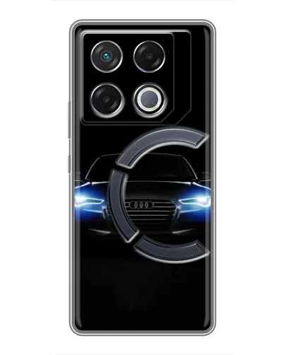 Чехол для Infinix GT 20 Pro с картинкой «Audi в неоне»