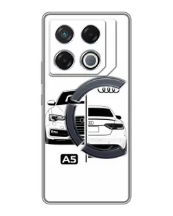 Чехол для Infinix GT 20 Pro с картинкой «Audi — контрастный дизайн»