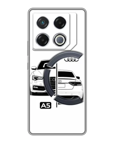 Чехол для Infinix GT 20 Pro с картинкой «Audi — контрастный дизайн»
