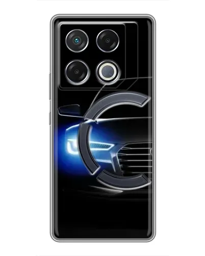 Чехол для Infinix GT 20 Pro с картинкой «Неоновый взгляд Audi»