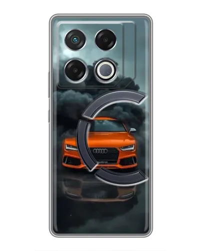 Чехол для Infinix GT 20 Pro с картинкой «Audi в облаках дыма»
