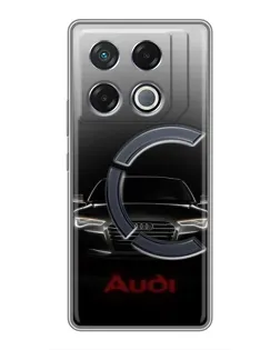 Чехол для Infinix GT 20 Pro с картинкой «Audi — градиентный контур»