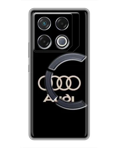 Чехол для Infinix GT 20 Pro с картинкой «Audi — золотой логотип»