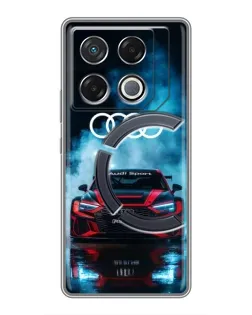 Чехол для Infinix GT 20 Pro с картинкой «Audi Sport — неон»