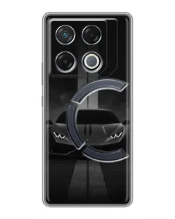 Чехол для Infinix GT 20 Pro с картинкой «Lamborghini симметрия дорог»