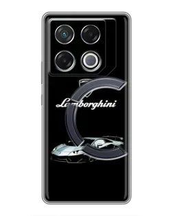 Чехол для Infinix GT 20 Pro с картинкой «Логотип Lamborghini классика»