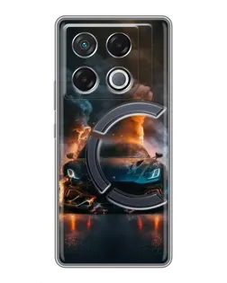 Чехол для Infinix GT 20 Pro с картинкой «Lamborghini дымная эстетика»