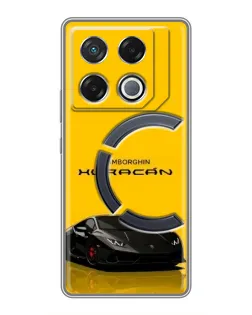 Чехол для Infinix GT 20 Pro с картинкой «Lamborghini Huracan черный»