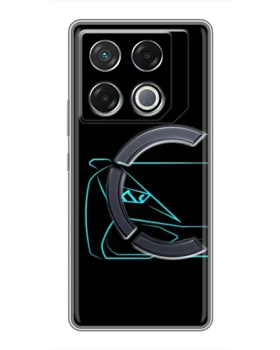 Чехол для Infinix GT 20 Pro с картинкой «Голубой силуэт Lamborghini» Чехол для Infinix GT 20 Pro с картинкой «Голубой силуэт Lamborghini»